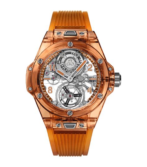 hublot orange strap watch|Hublot straps for sale.